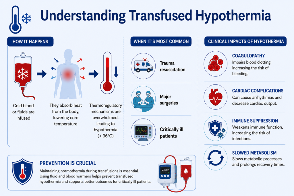 Understanding transfused hypothermia effects