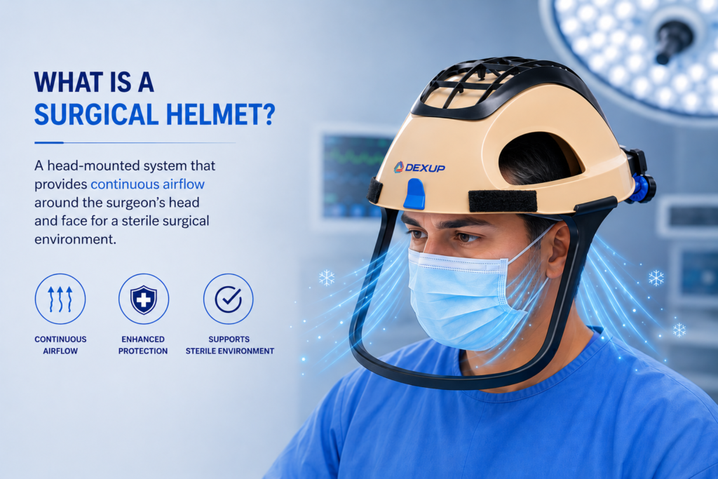 What is a surgical helmet